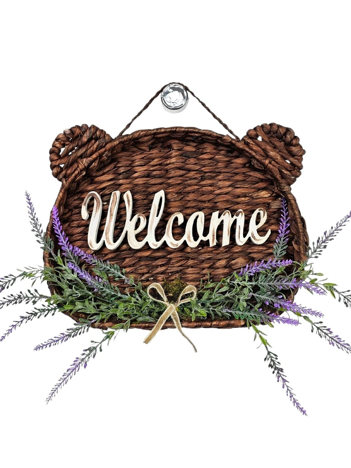 Cat Rustica Kedi Figürlü Welcome Kapı Süsü 35cm