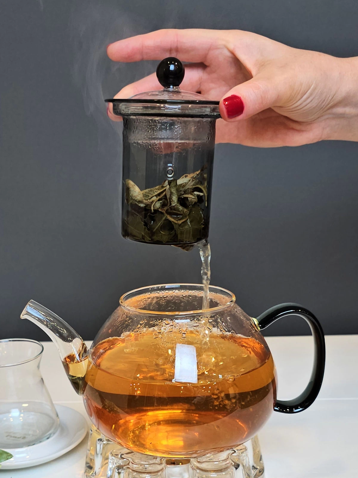 900ml Cam Demlik ve Cam Isıtıcı Seti Royal