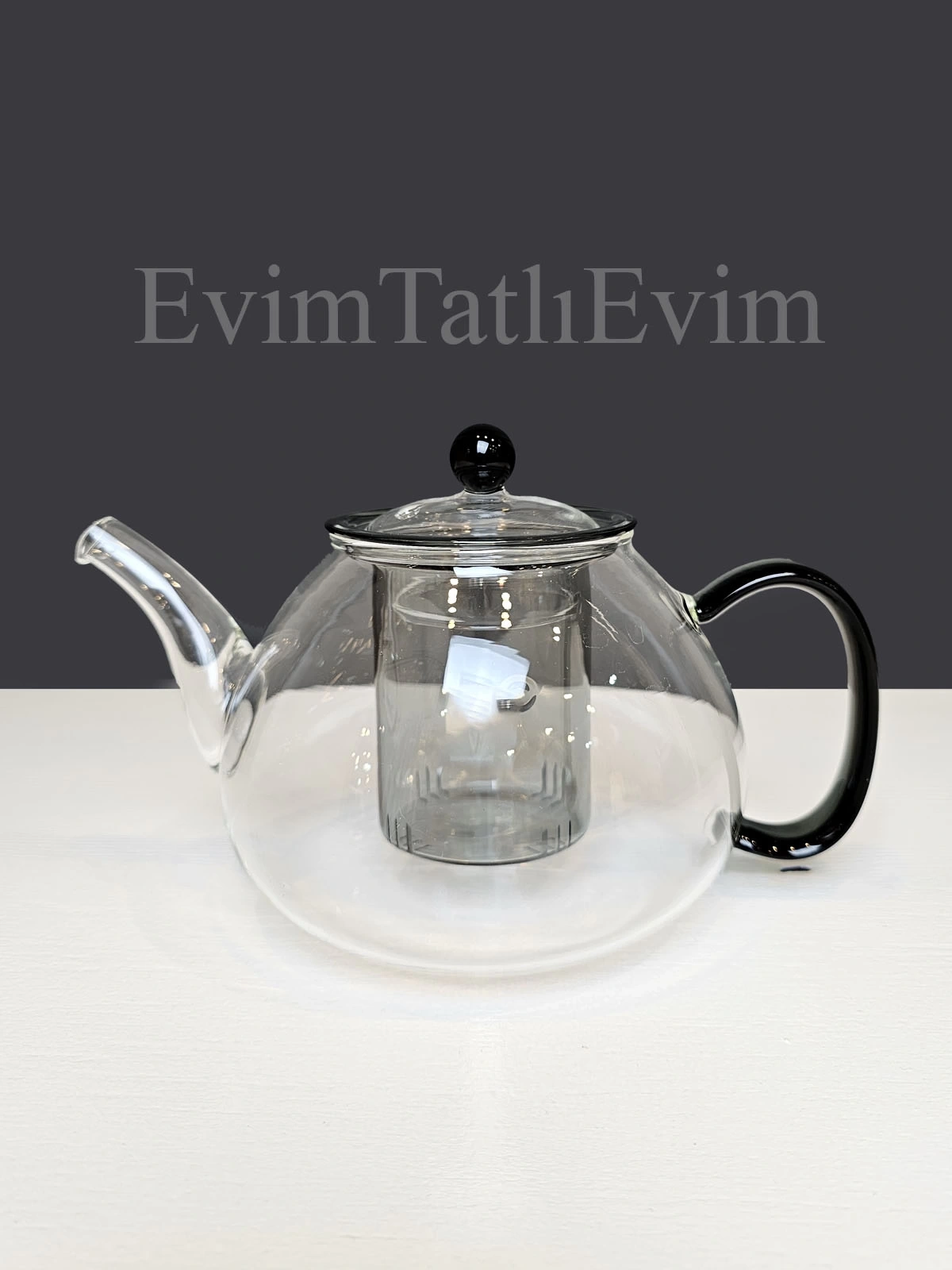 900ml Cam Demlik ve Cam Isıtıcı Seti Royal