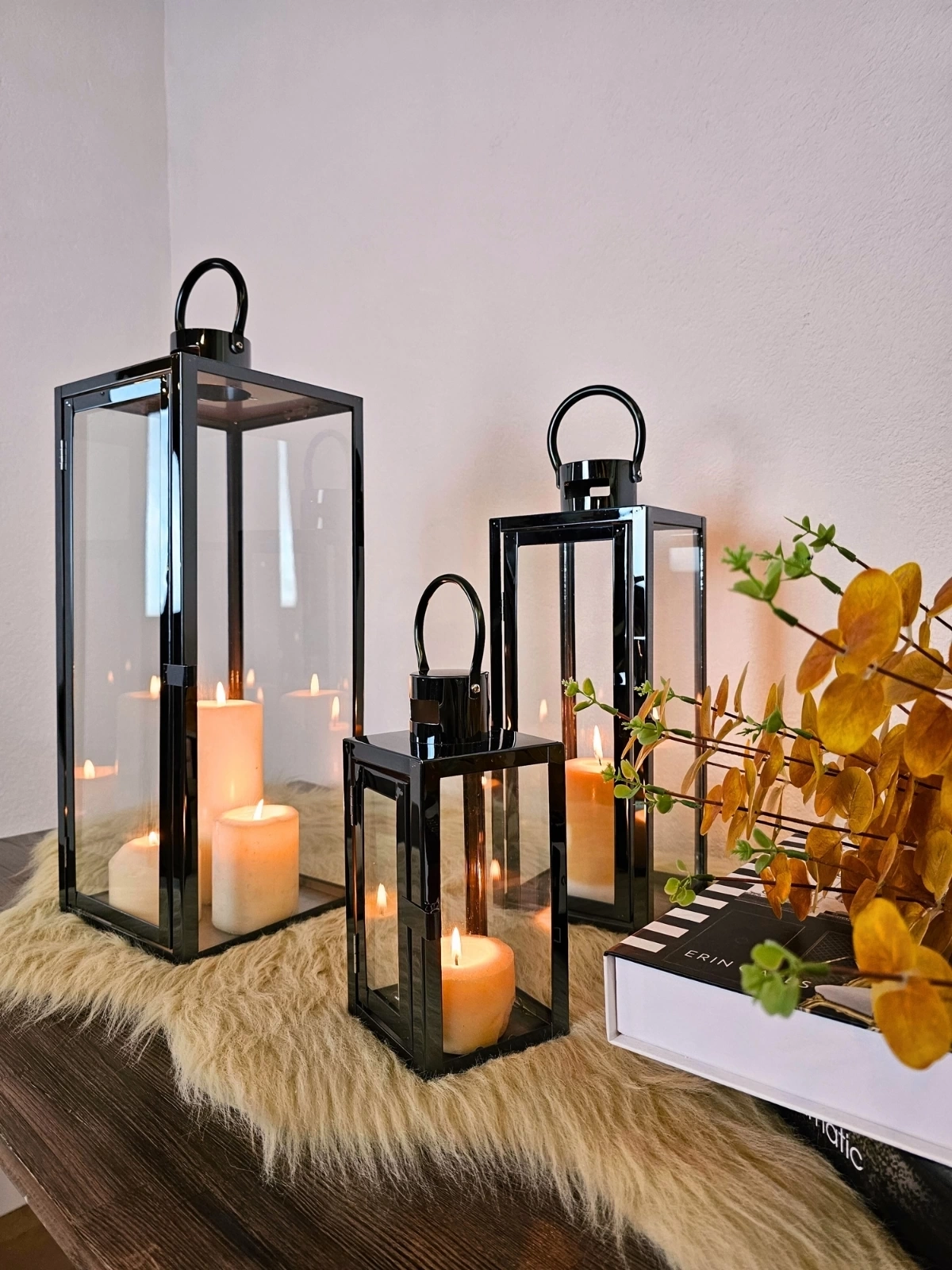 BLACK ROYAL PASLANMAZ ÇELİK ÜÇLÜ MUMLUK FENER SETİ