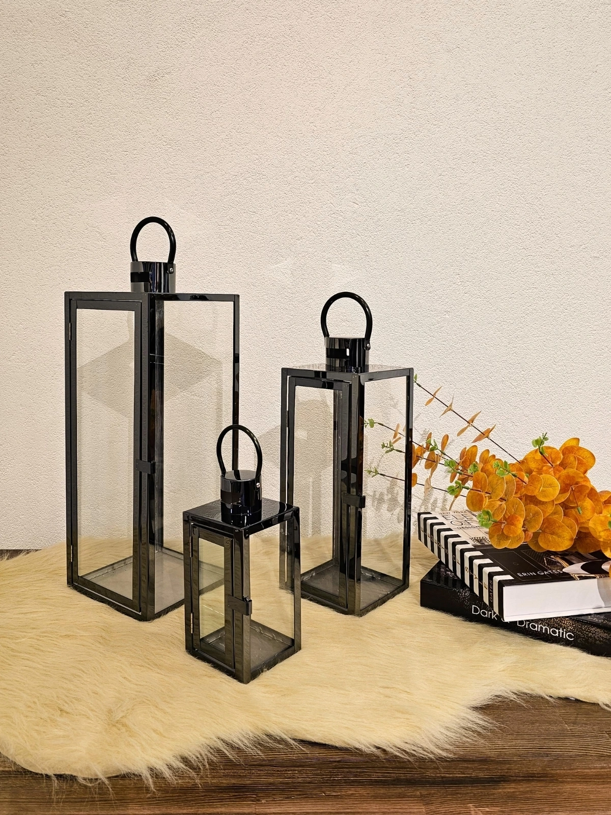 BLACK ROYAL PASLANMAZ ÇELİK ÜÇLÜ MUMLUK FENER SETİ