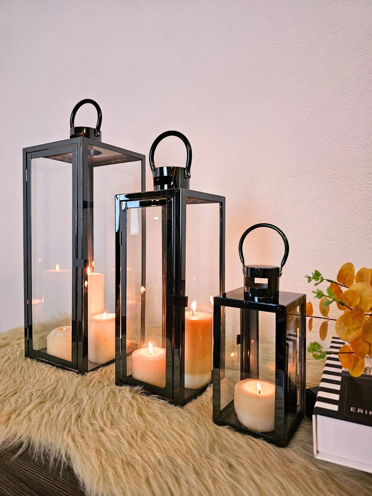 BLACK ROYAL PASLANMAZ ÇELİK ÜÇLÜ MUMLUK FENER SETİ