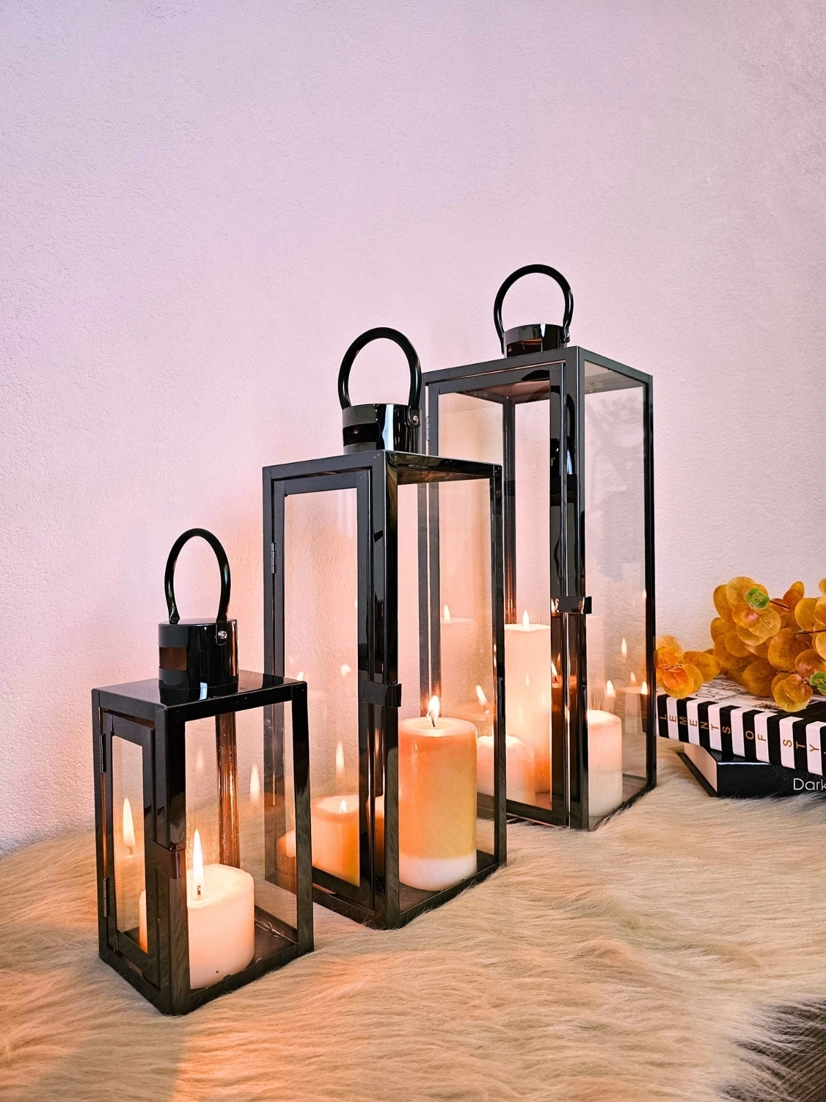 BLACK ROYAL PASLANMAZ ÇELİK ÜÇLÜ MUMLUK FENER SETİ