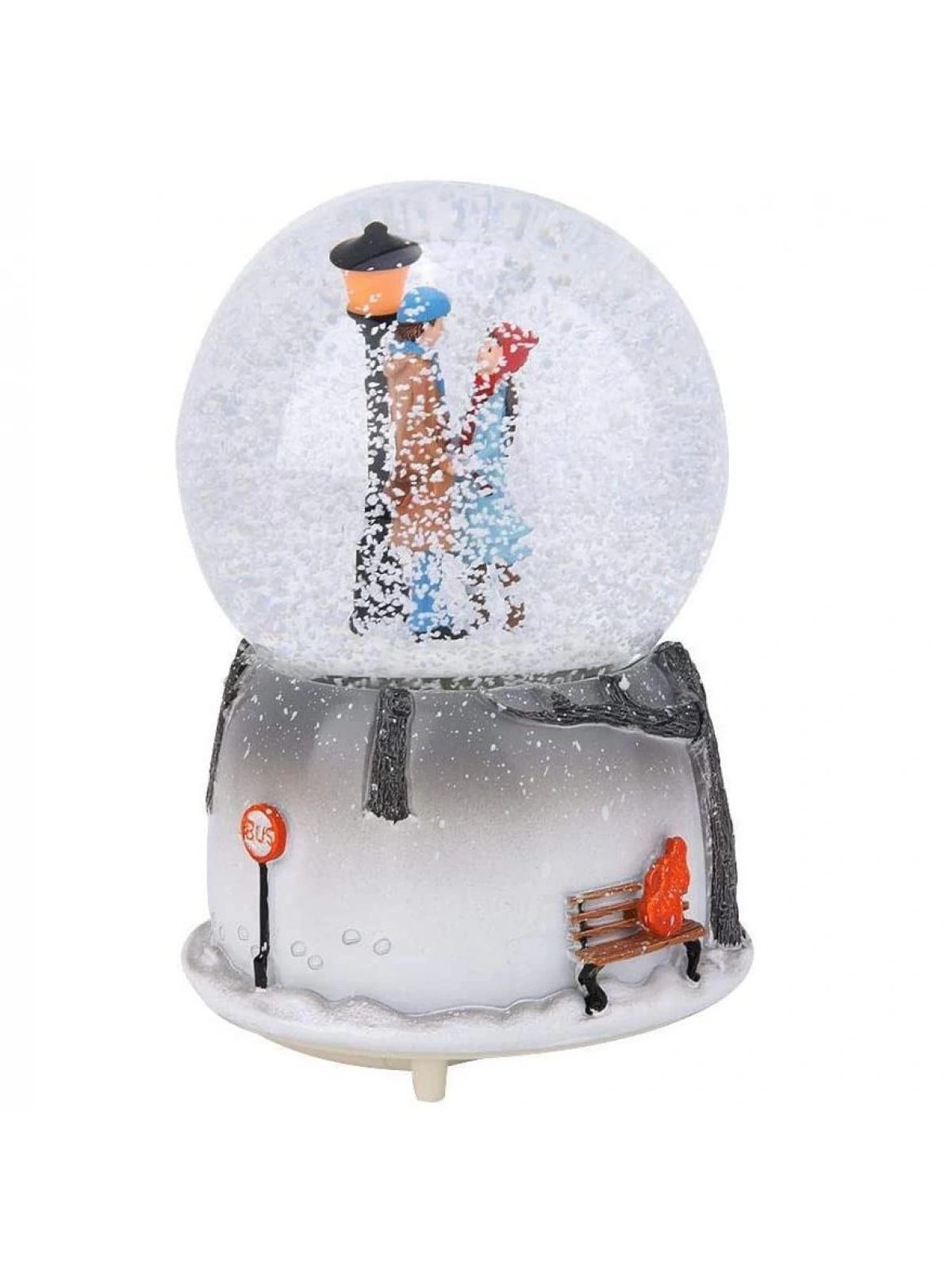 Büyük Boy Kar Küresi Otomatik Kar Püskürtmeli Değişen Müzikli Işıklı