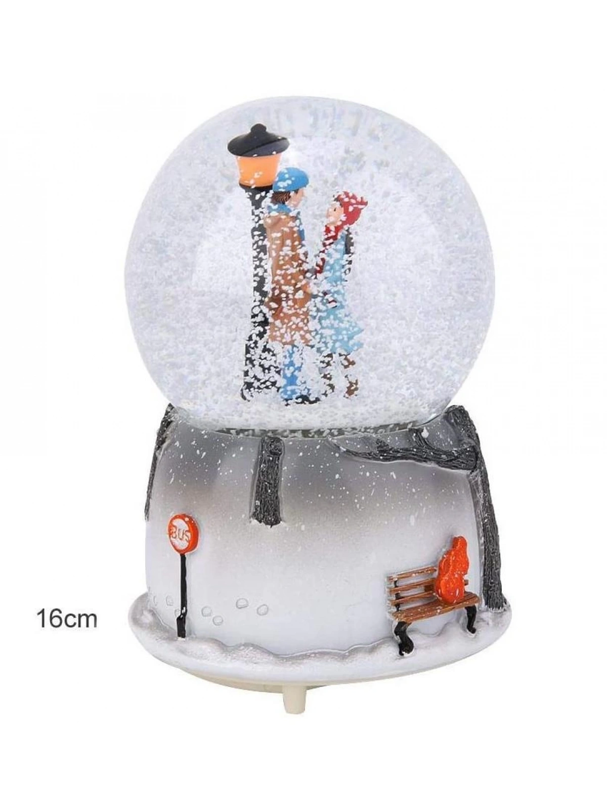 Büyük Boy Kar Küresi Otomatik Kar Püskürtmeli Değişen Müzikli Işıklı