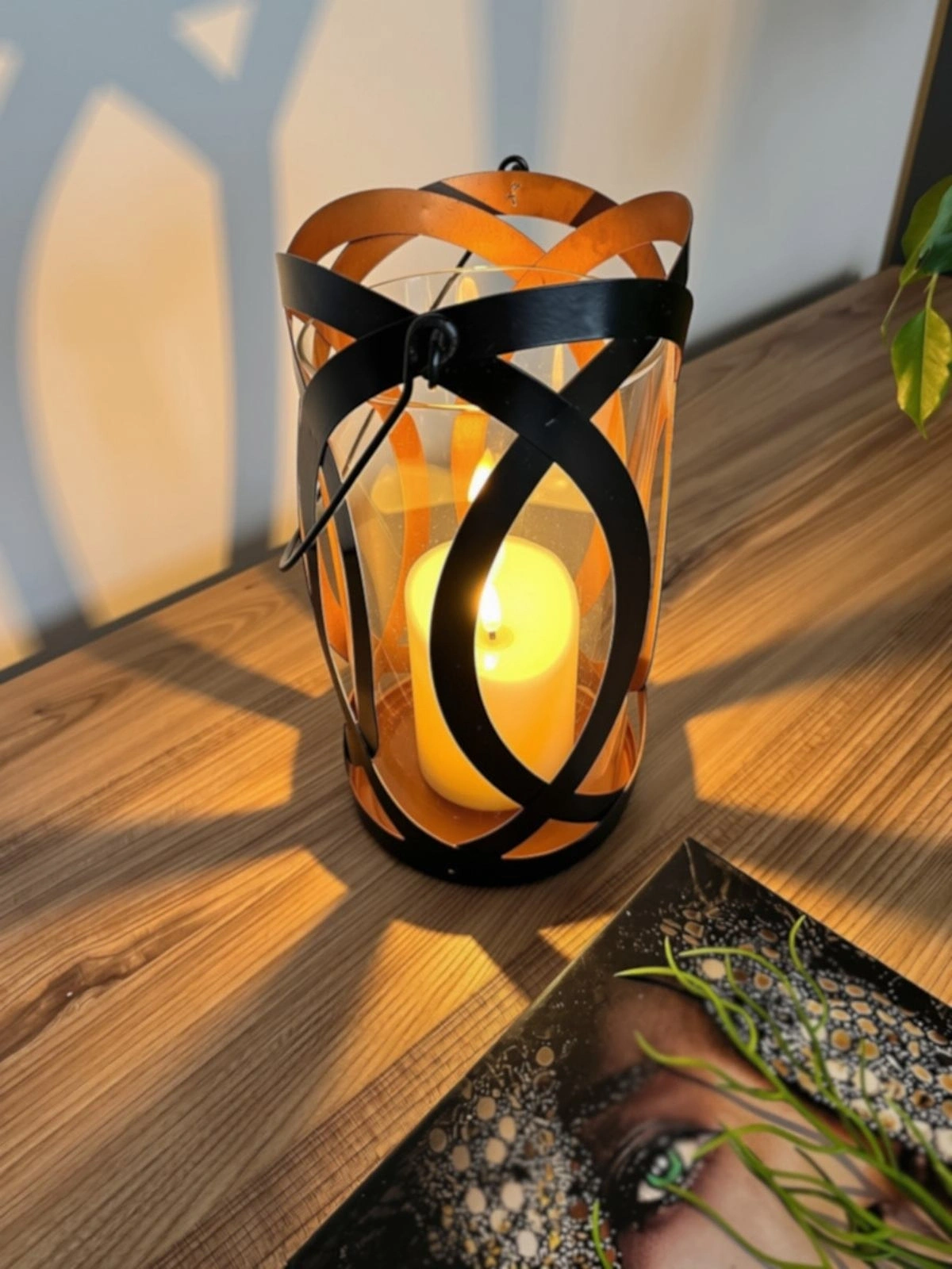 Dekoratif Metal Mumluk Elegante 24cm