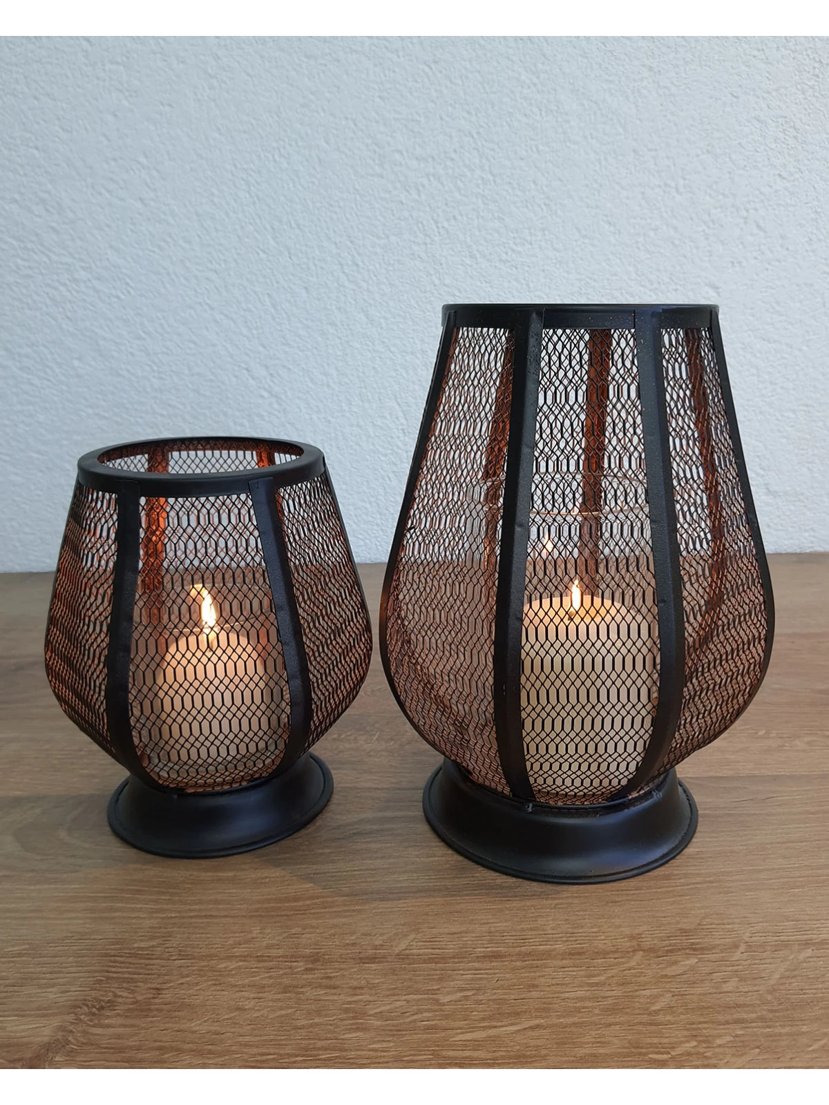 Dekoratif Metal Mumluk İkili Set Maddalena