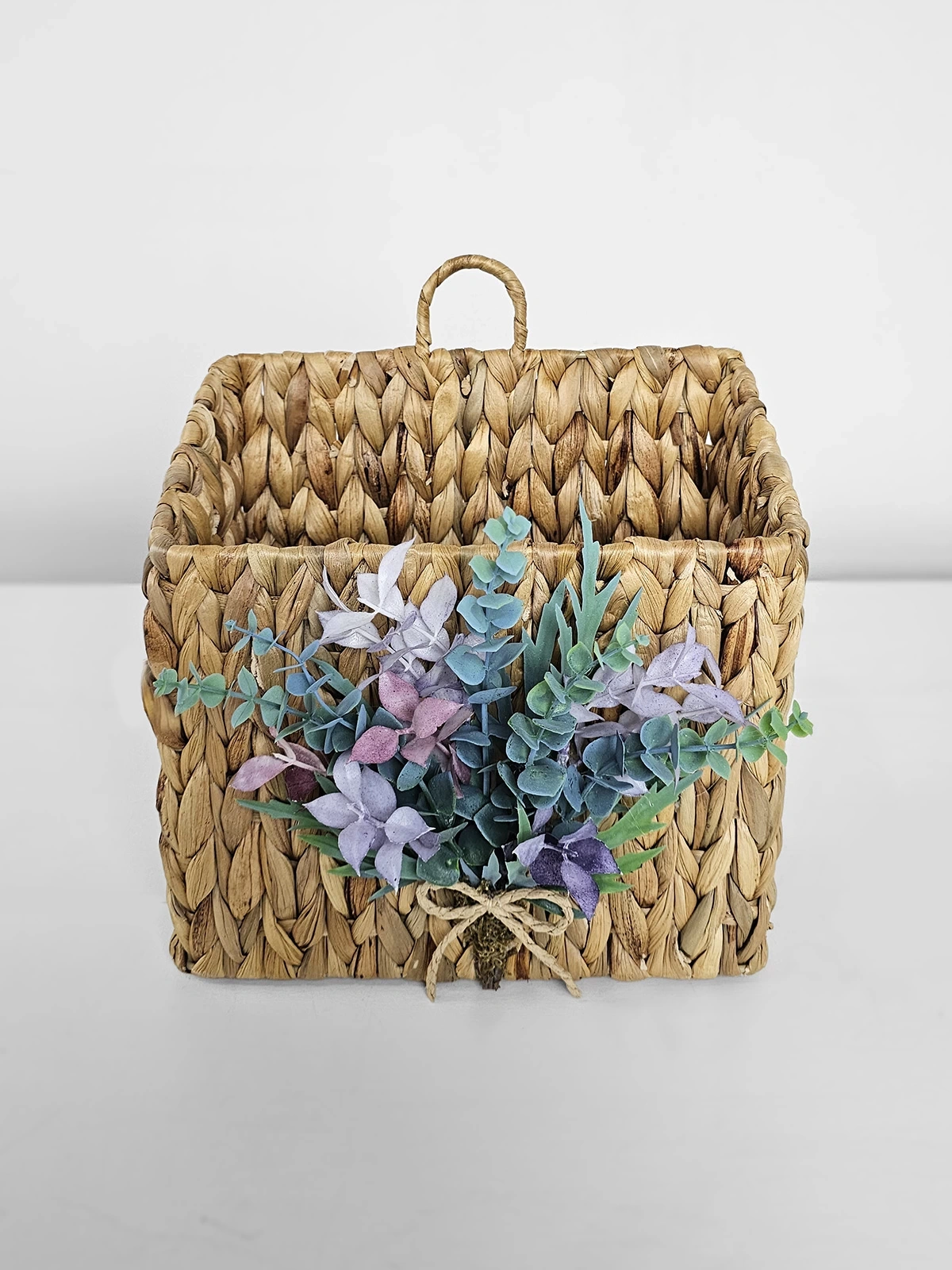 Hasır Büyük Boy Kapı Sepeti Gazetelik Posta Kutusu Asya 30cm