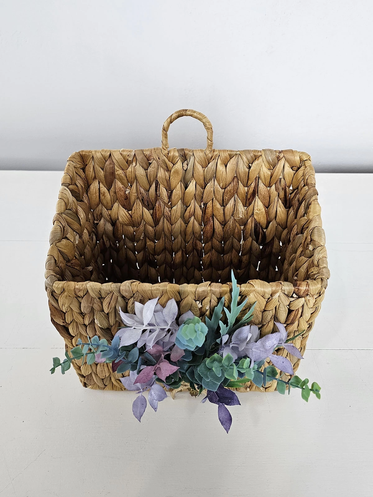 Hasır Büyük Boy Kapı Sepeti Gazetelik Posta Kutusu Asya 30cm