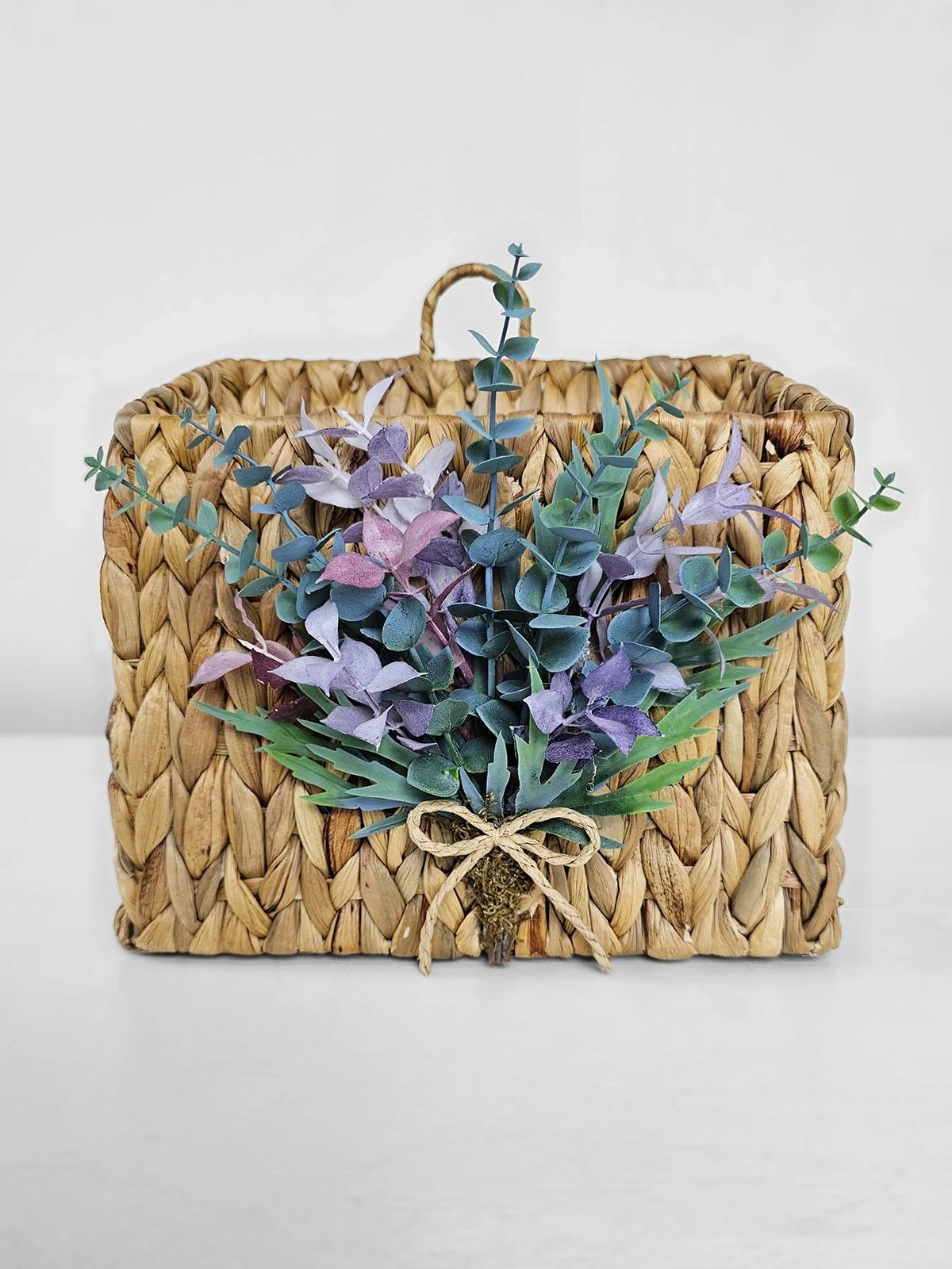 Hasır Büyük Boy Kapı Sepeti Gazetelik Posta Kutusu Asya 30cm