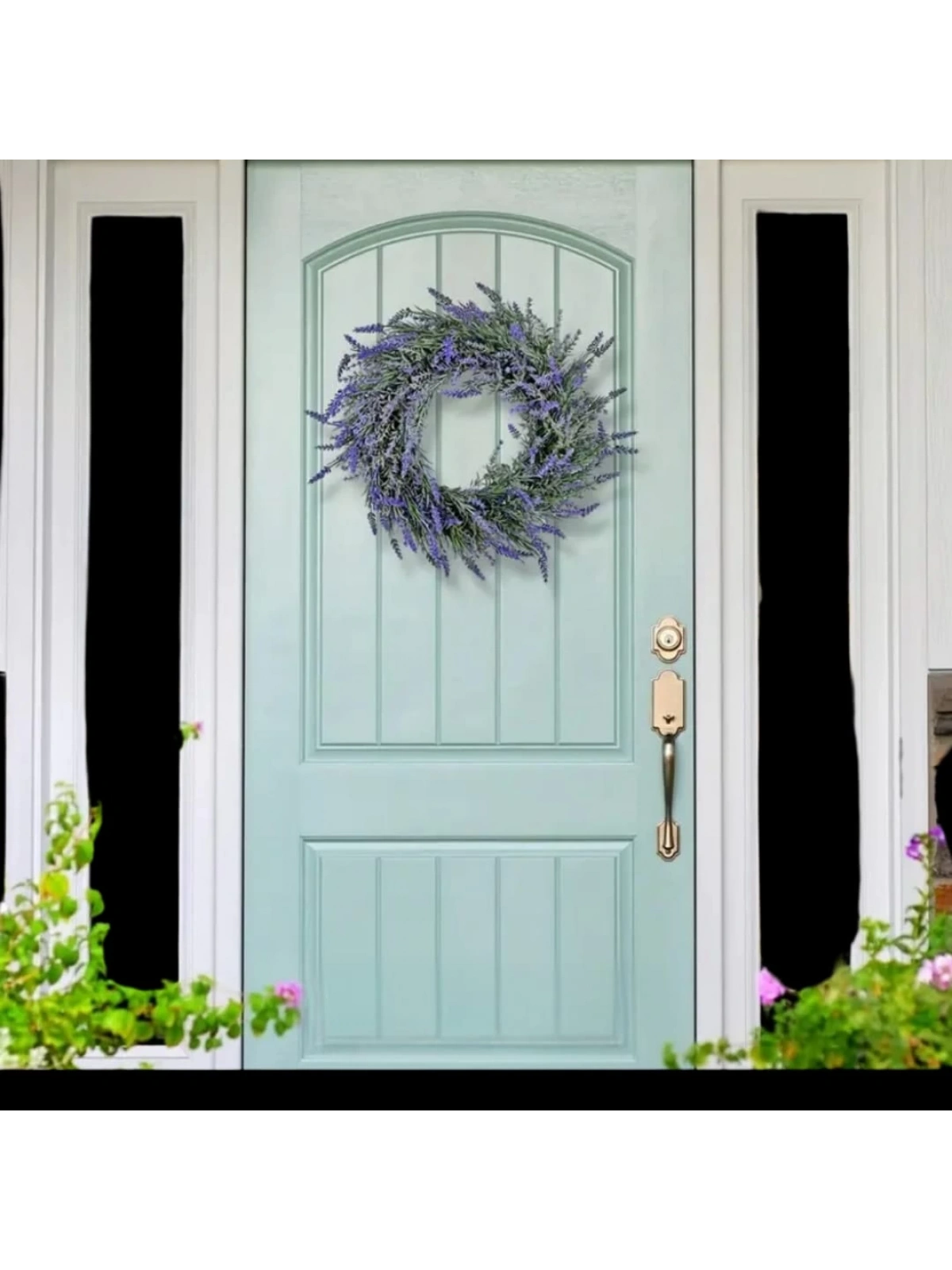 Lavantalı Dekoratif Kapı Süsü Çelengi 40cm