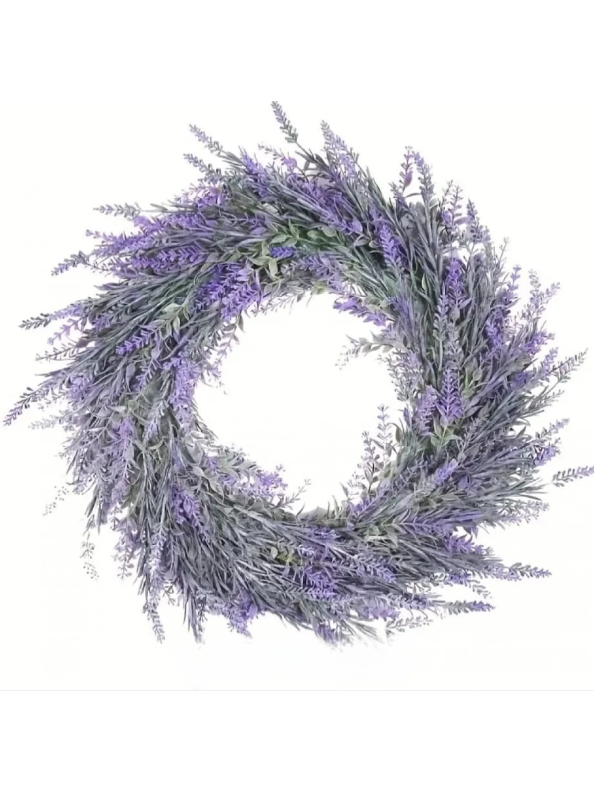 Lavantalı Dekoratif Kapı Süsü Çelengi 40cm