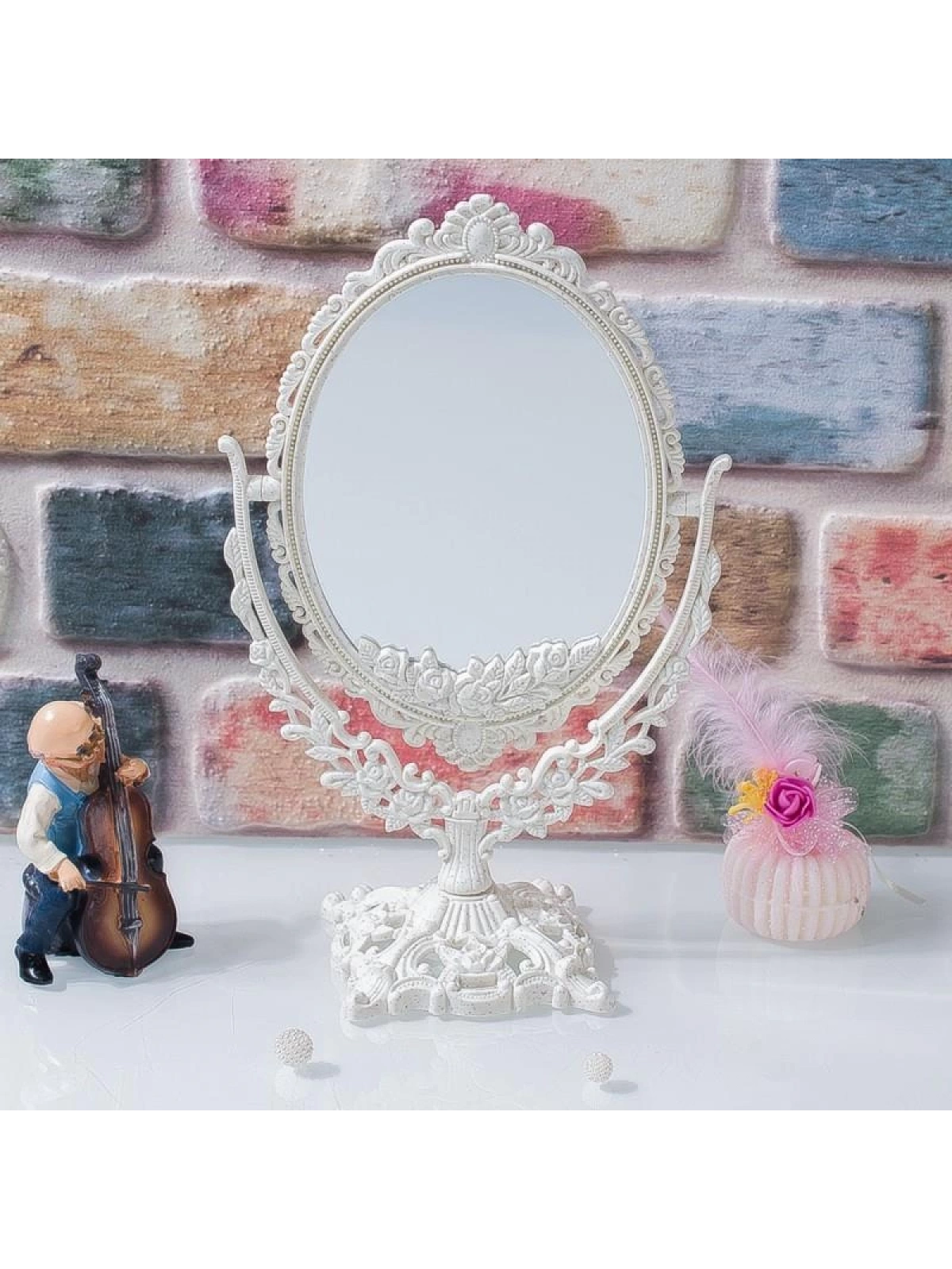 Makyaj Aynası Çift Taraflı Büyüteçli 33cm