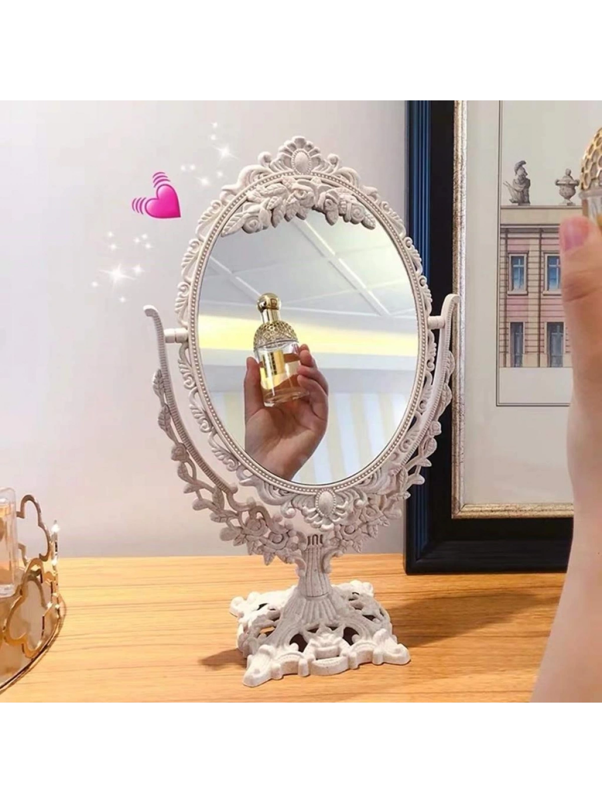 Makyaj Aynası Çift Taraflı Büyüteçli 33cm