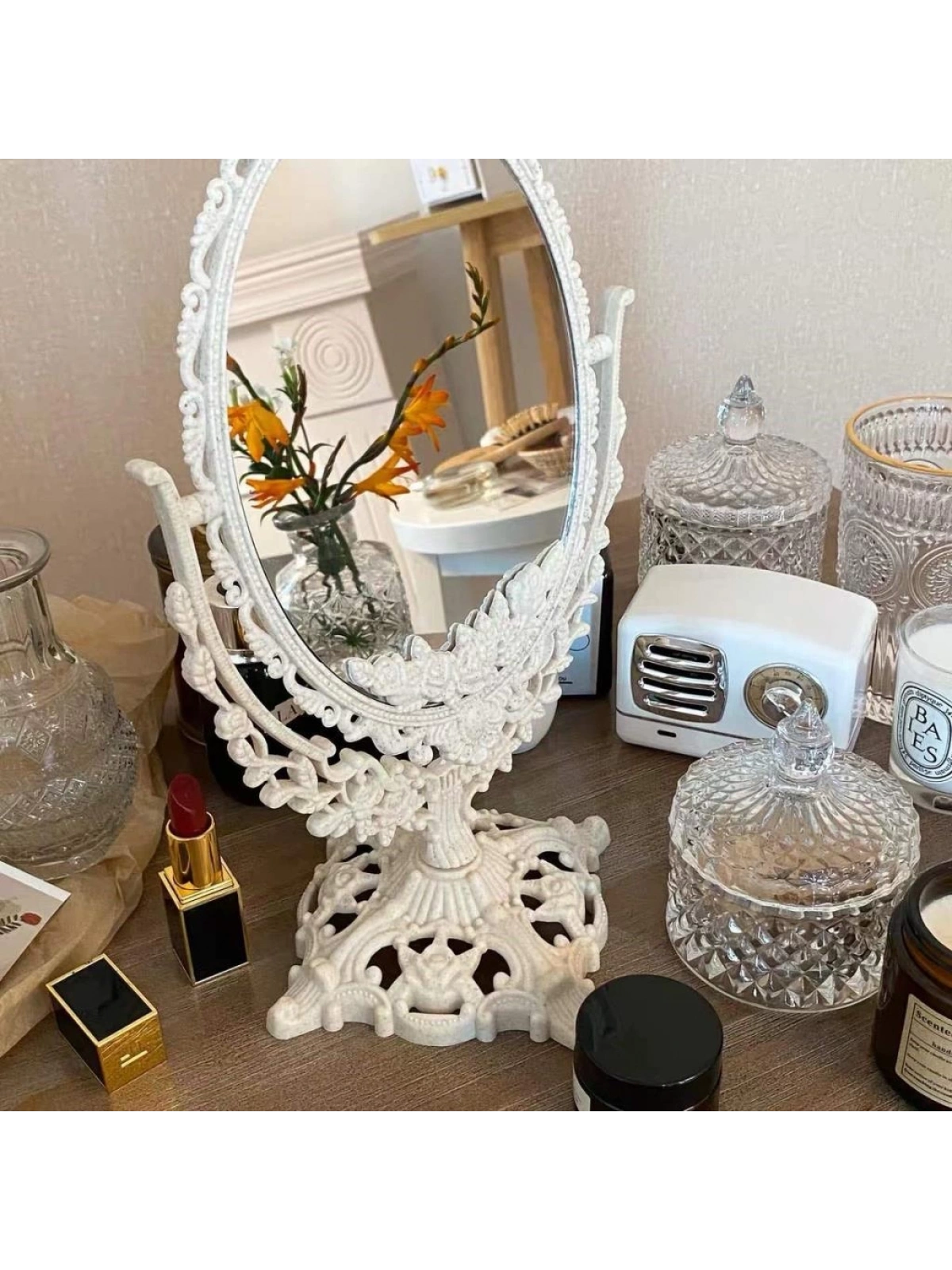 Makyaj Aynası Çift Taraflı Büyüteçli 33cm