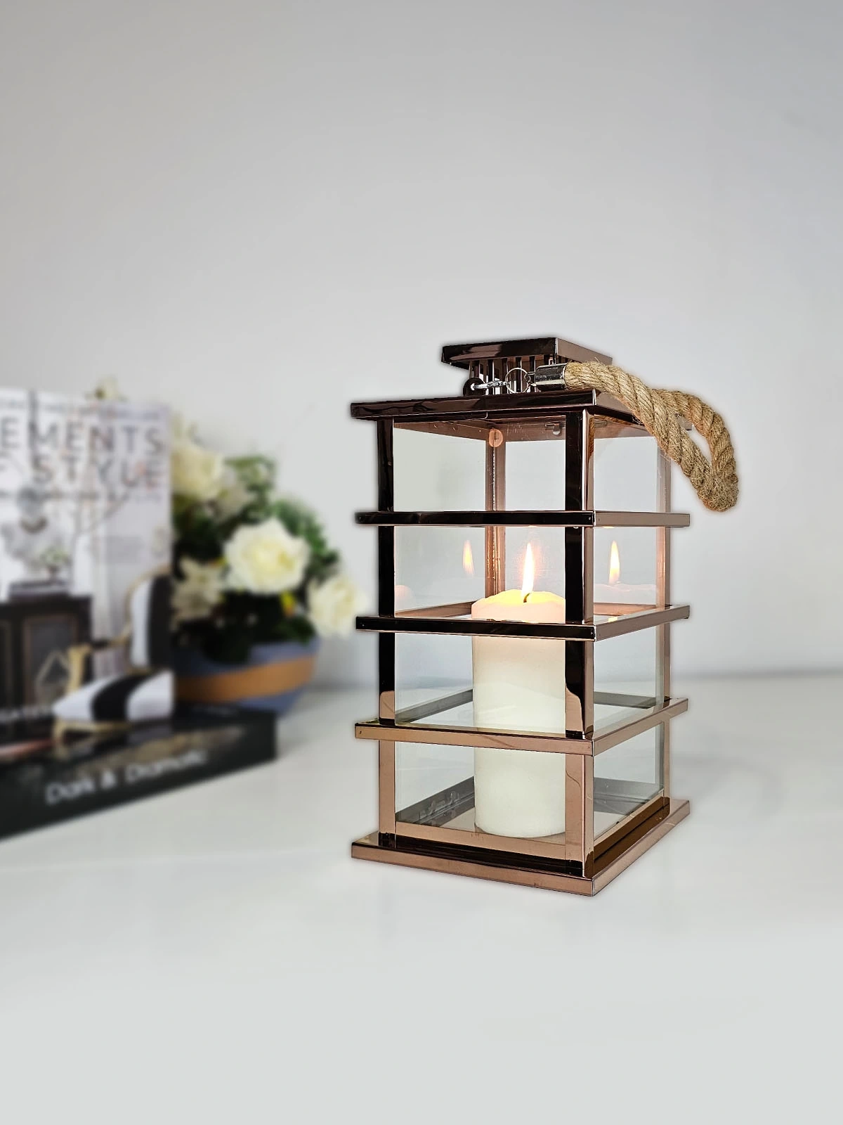 Minorka Mumluk Fener Paslanmaz Çelik Rose Gold