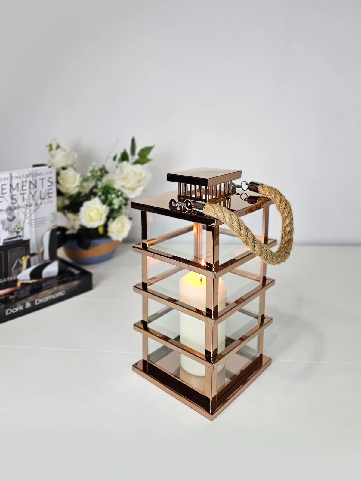 Minorka Mumluk Fener Paslanmaz Çelik Rose Gold