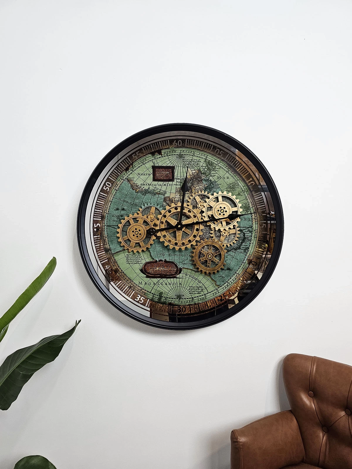 Mondo Çarklı Metal Duvar Saati 60cm