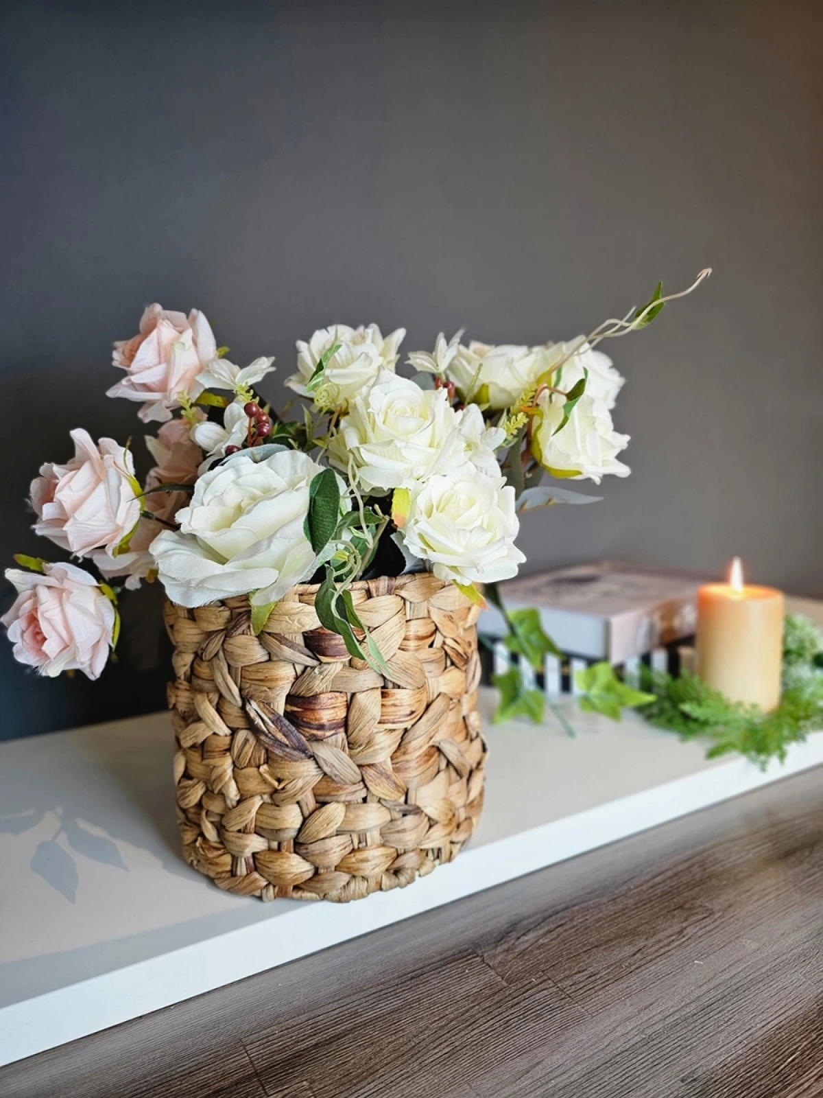 Natura 4lü Çelik Kafesli Hasır Saksı İçi Naylon Korumalı