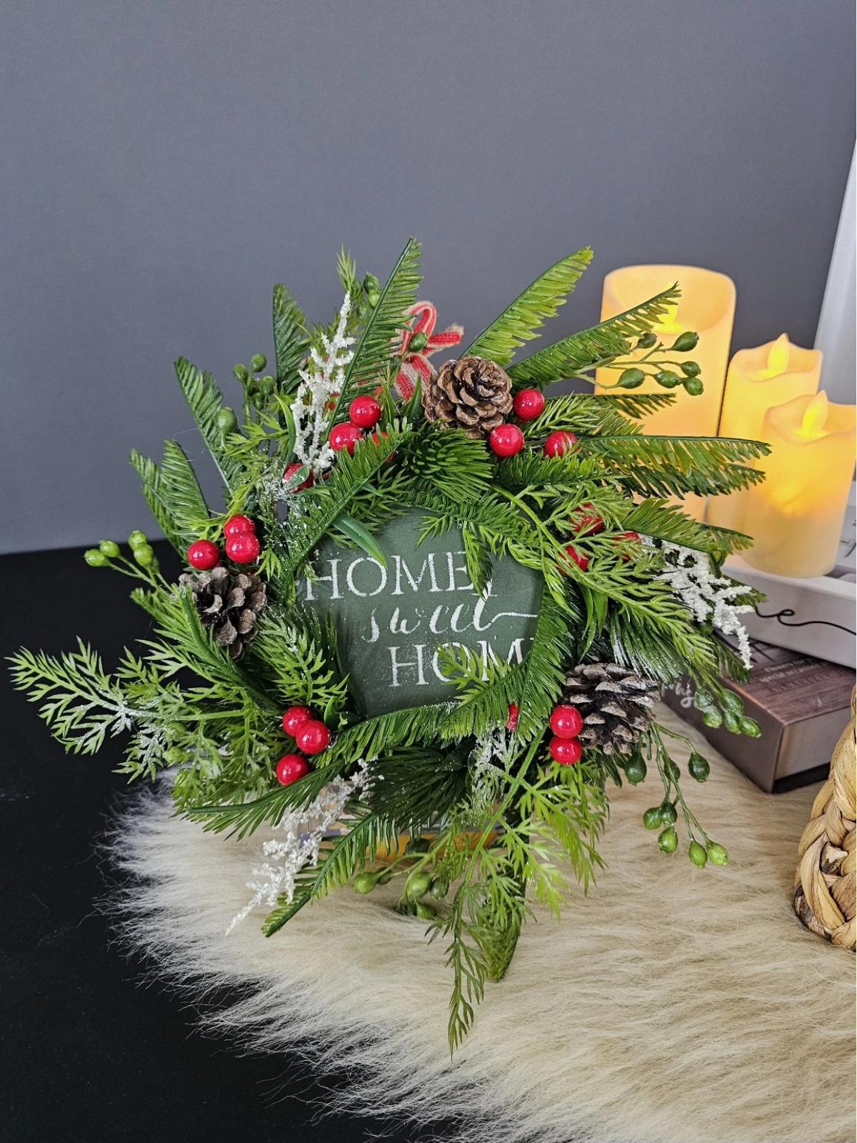 New Year El Yapımı Kapı Süsü 30Cm