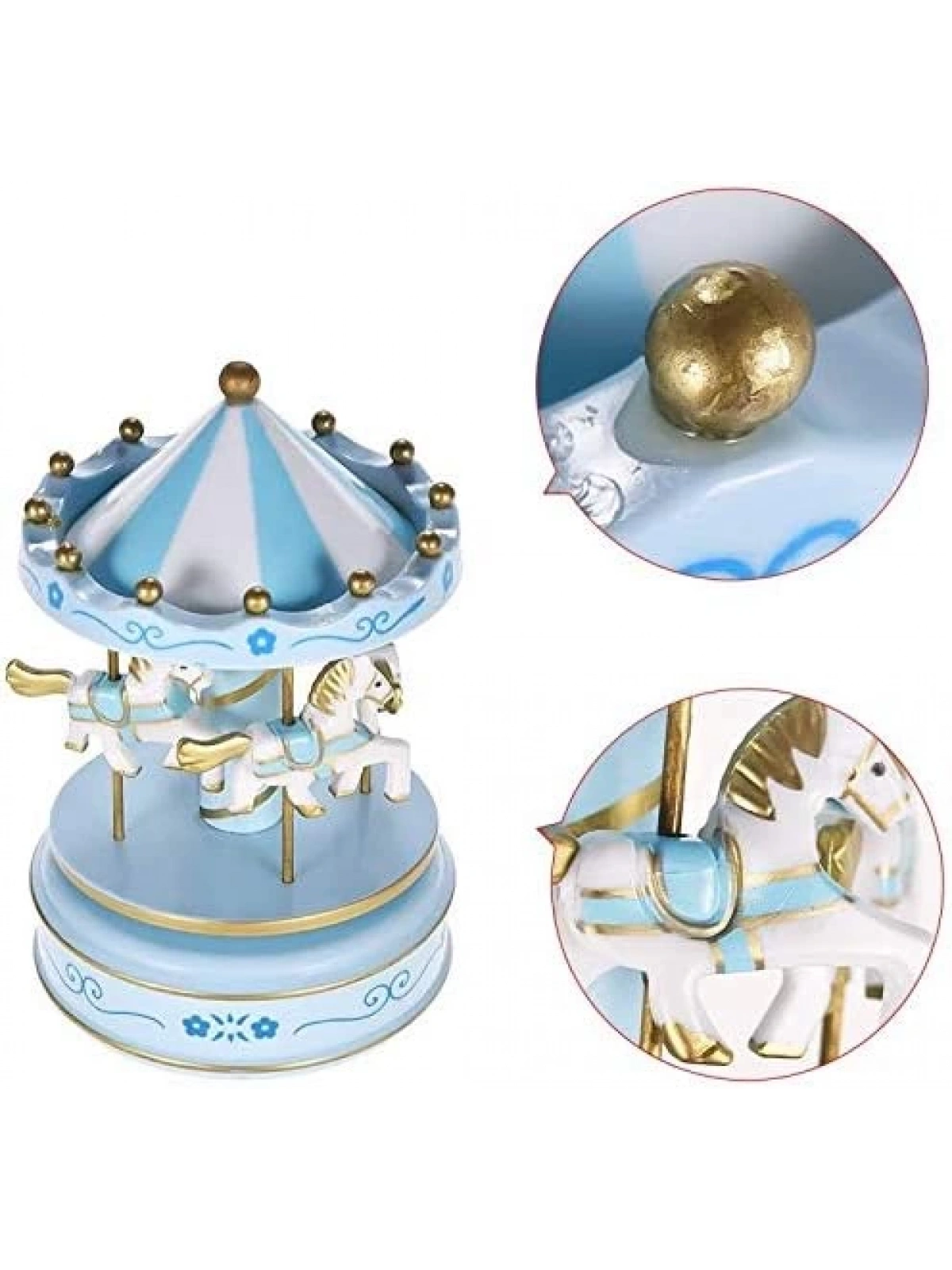 Nostaljik Müzikli Kurmalı Dönen Atlı Karınca