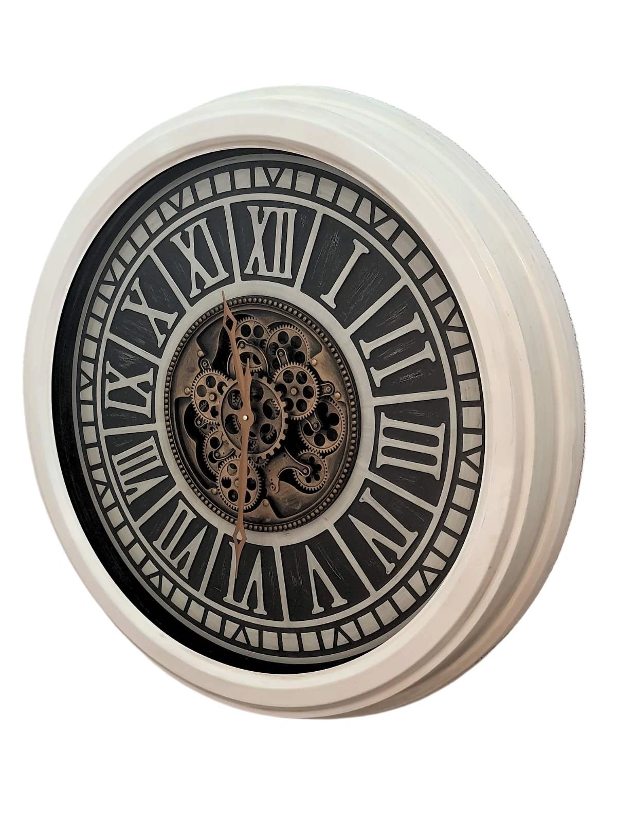 Roma Dev Boy Çarklı Metal Duvar Saati 85cm