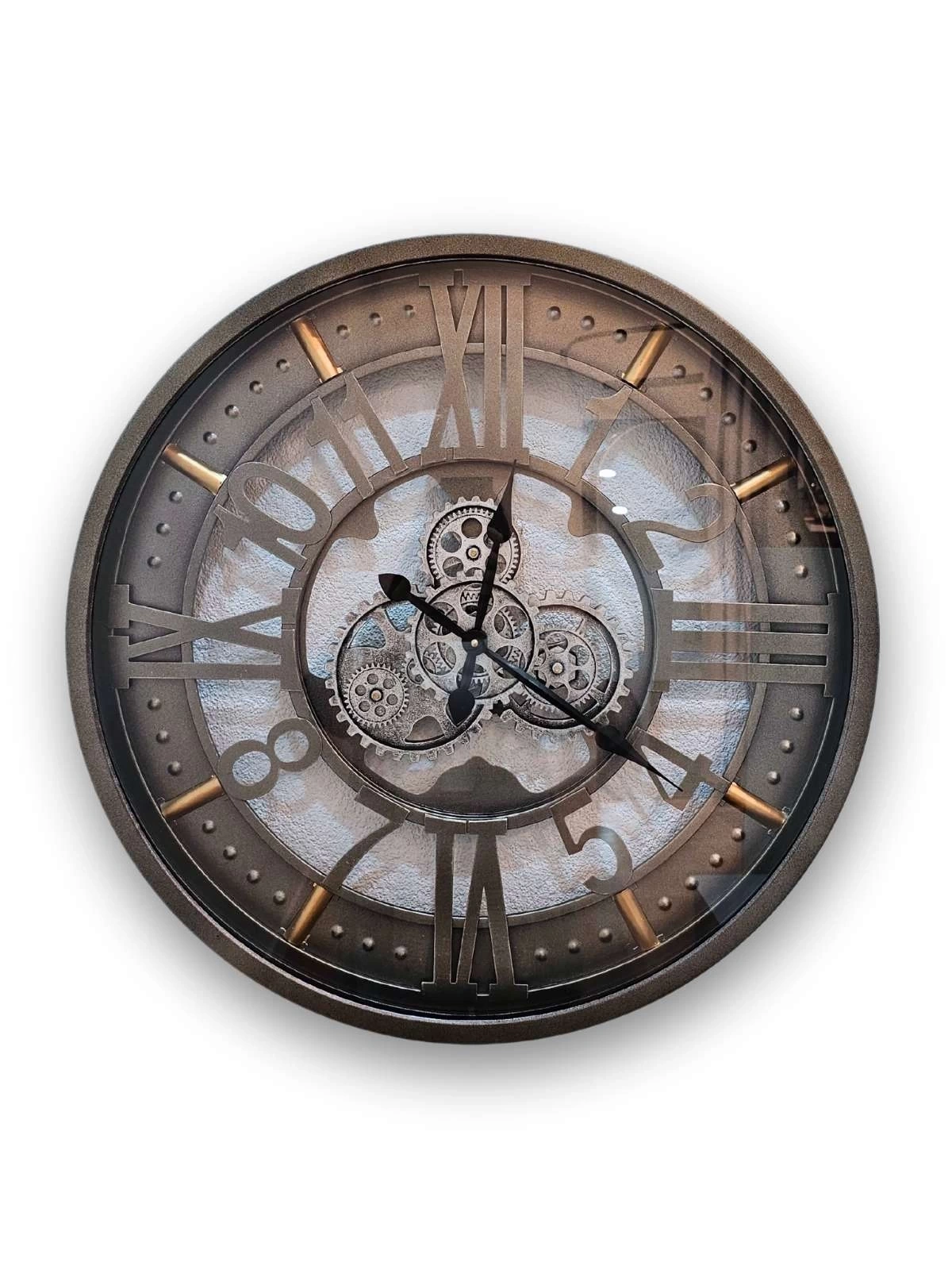 Siena Çarklı Metal Duvar Saati 66cm