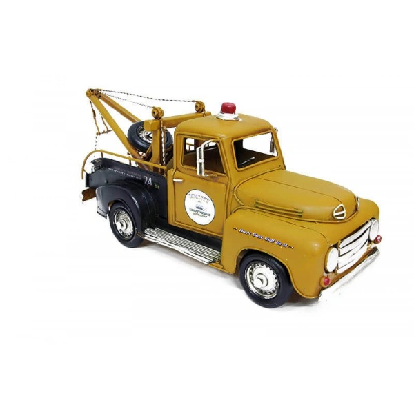 Nostaljik Metal Dekoratif Çekici Kamyonet Araba 36cm