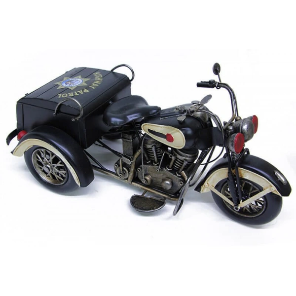 Nostaljik Metal Motosiklet Patrol Büyük Boy 38cm
