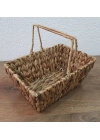 Kulplu Hasır Sepet Metal Kafesli 30cm