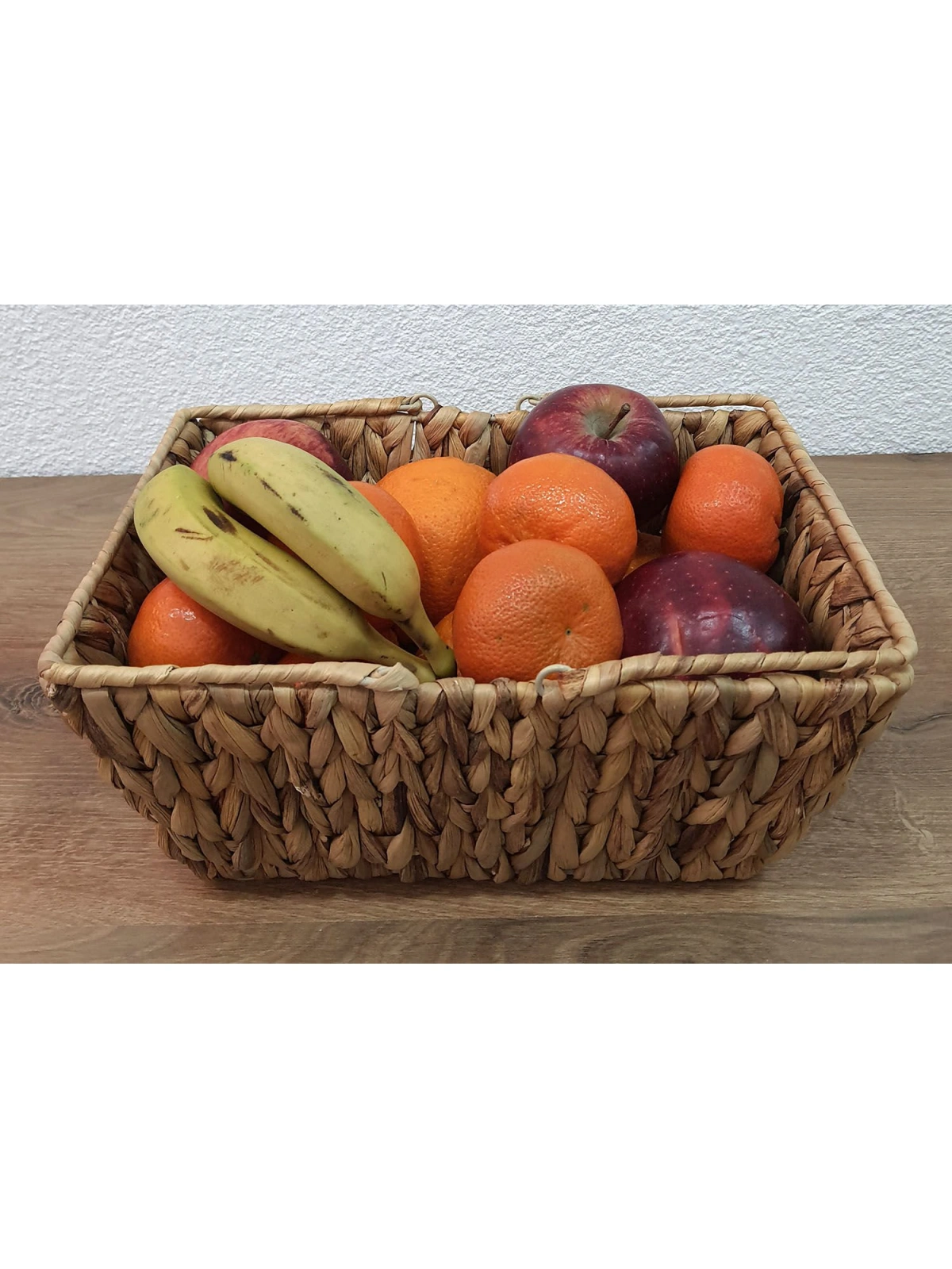 Kulplu Hasır Sepet Metal Kafesli 30cm