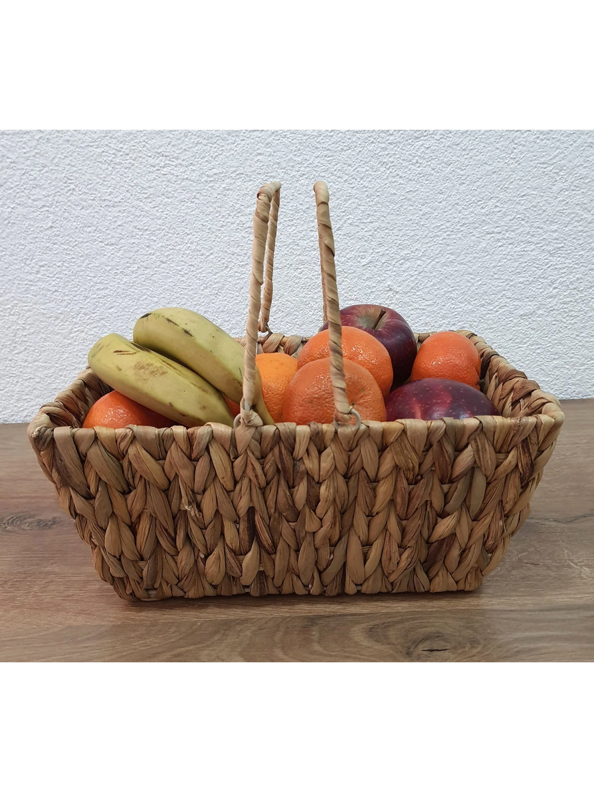 Kulplu Hasır Sepet Metal Kafesli 30cm