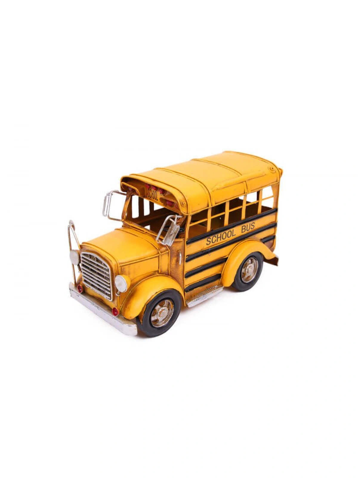 Nostaljik Büyük Boy Metal Sarı Okul Otobüsü 31cm
