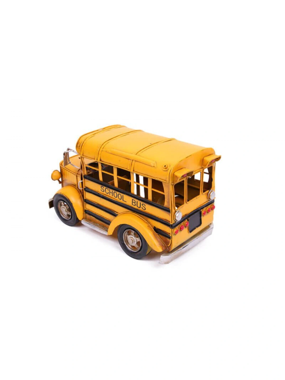 Nostaljik Büyük Boy Metal Sarı Okul Otobüsü 31cm