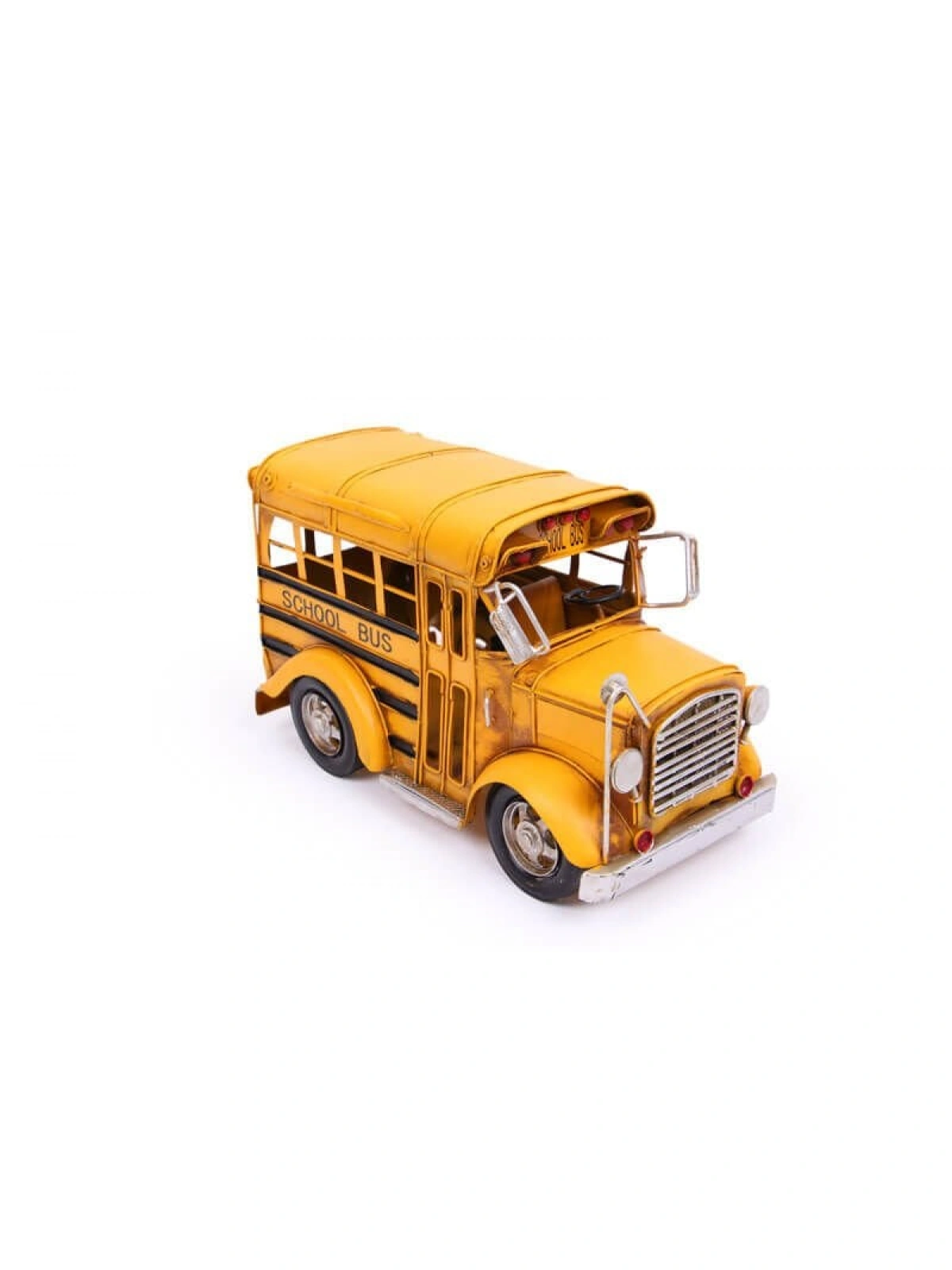 Nostaljik Büyük Boy Metal Sarı Okul Otobüsü 31cm
