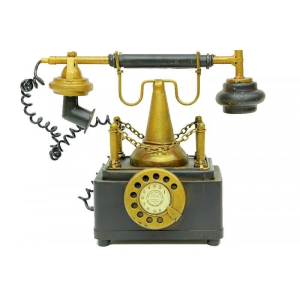 Dekoratif Metal Telefon Kumbara Biblo