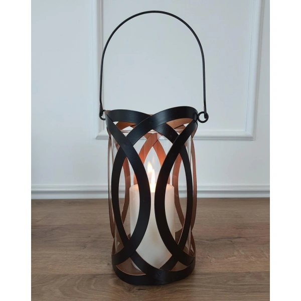 Dekoratif Metal Mumluk Elegante 24cm