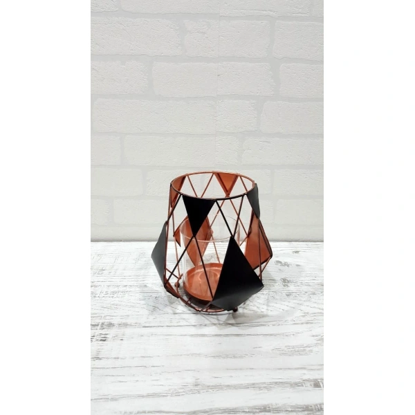 Dekoratif Metal Mumluk Tinetto 14cm