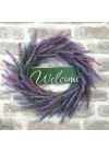 Dekoratif El Yapımı Kapı Süsü Welcome 35cm