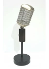 Metal Nostaljik Mikrofon Biblo 37 Cm