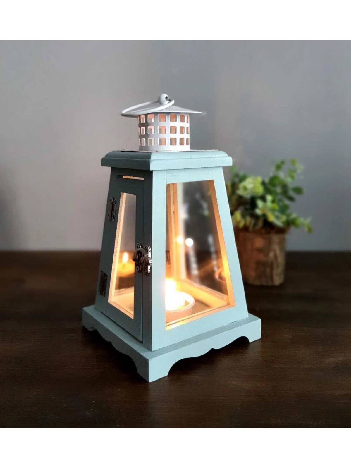 Ahşap Mumluk Ayvalık 25cm