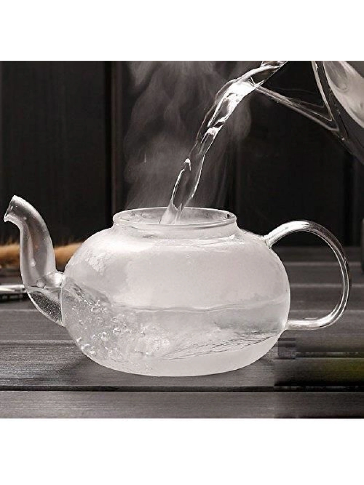 Borosilikat Cam Demlik ve Cam Isıtıcı Seti Petunya 1000ml