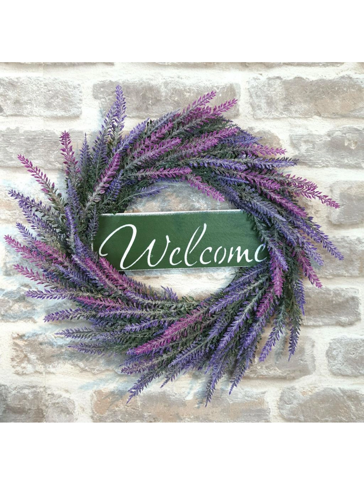 Dekoratif El Yapımı Kapı Süsü Welcome 35cm