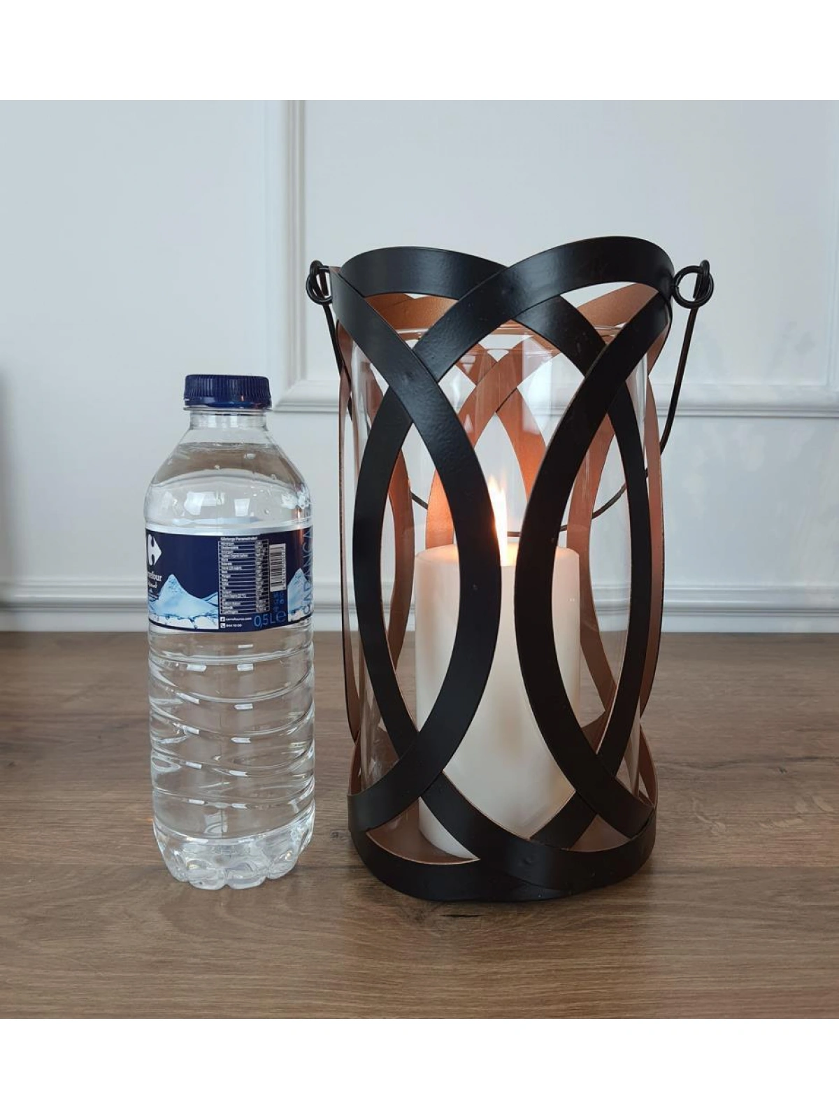 Dekoratif Metal Mumluk Elegante 24cm