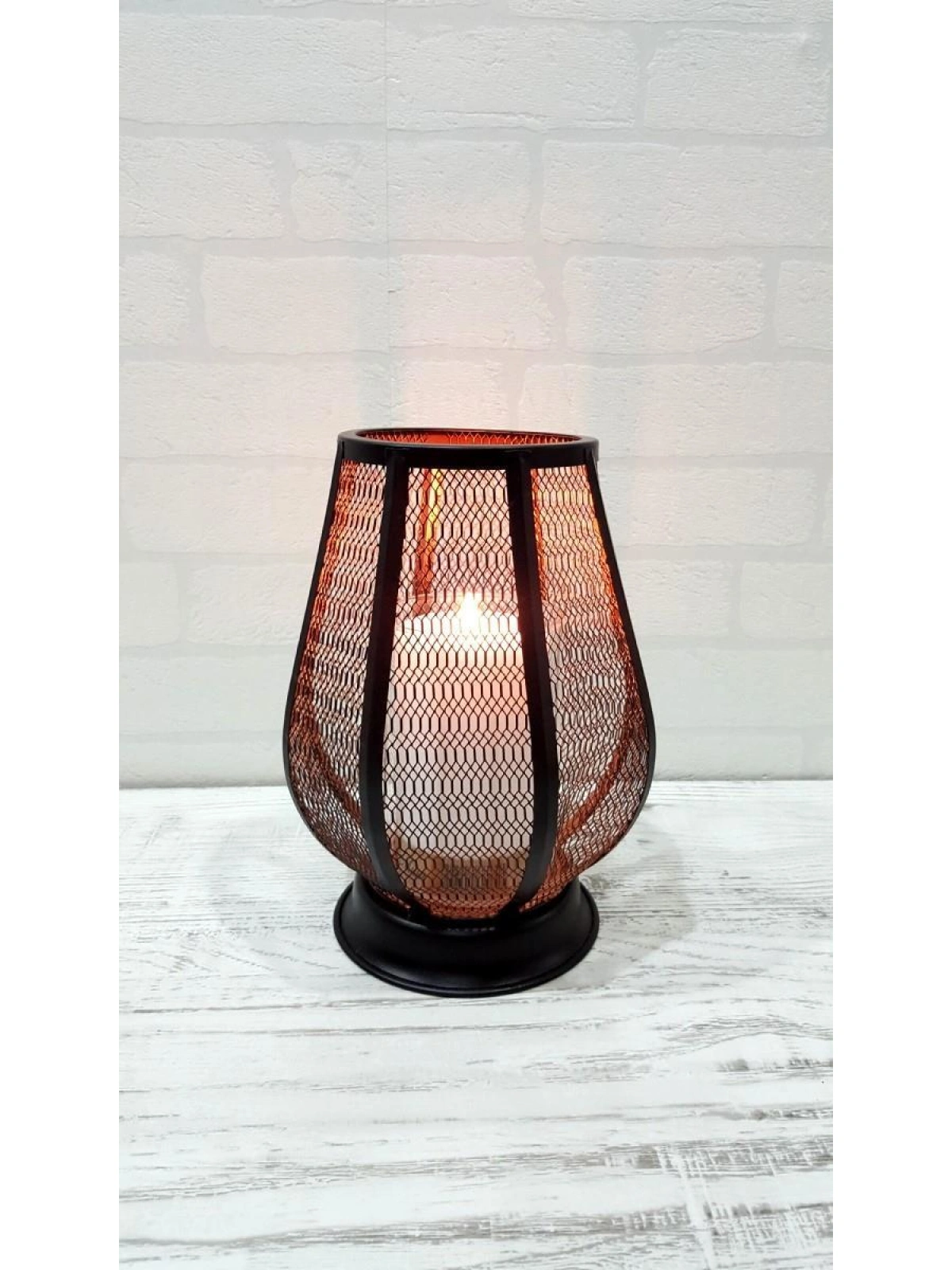 Dekoratif Metal Mumluk Maddalena 18cm