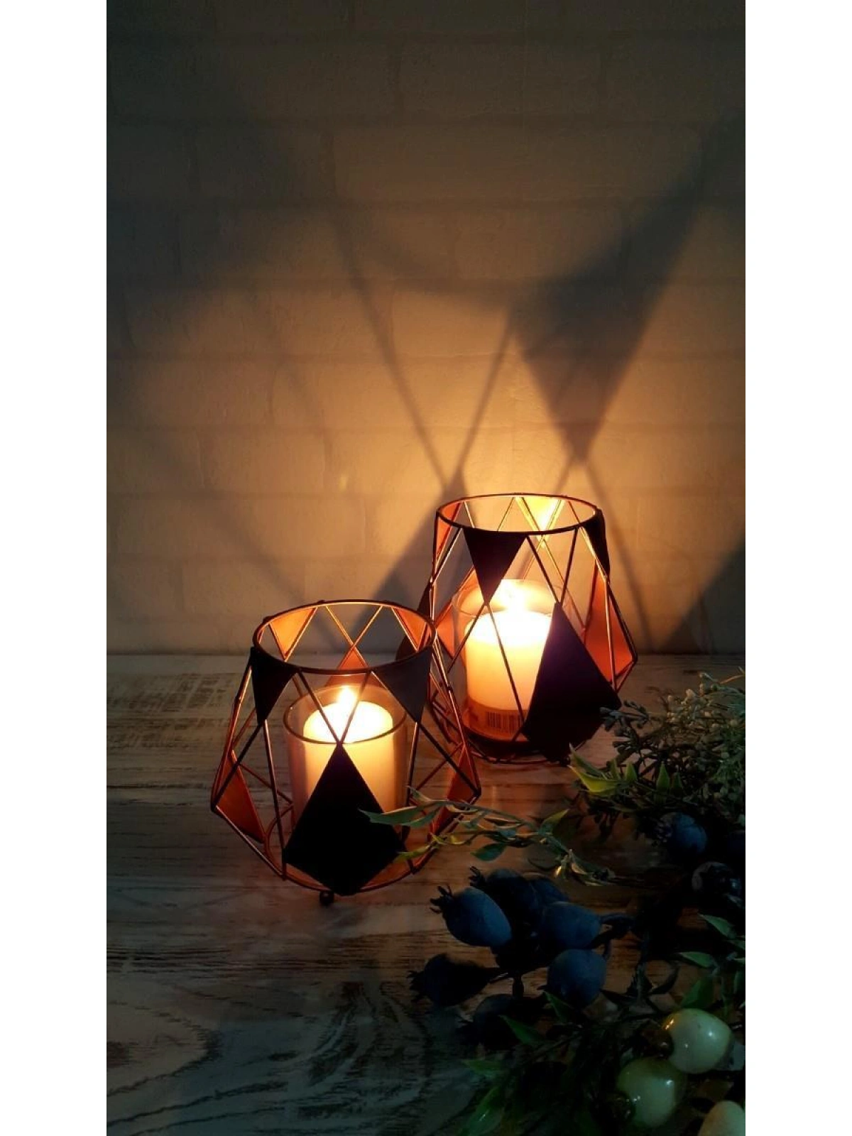 Dekoratif Metal Mumluk Tinetto 14cm