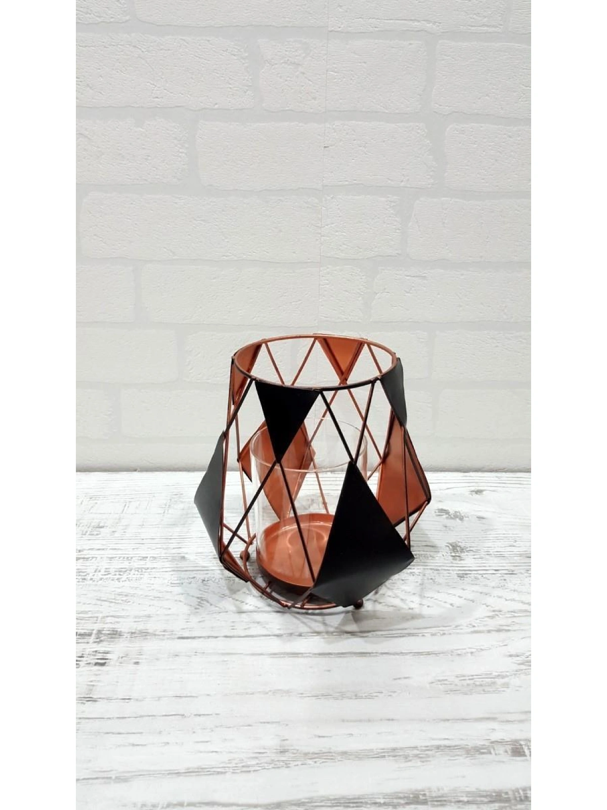 Dekoratif Metal Mumluk Tinetto 18cm