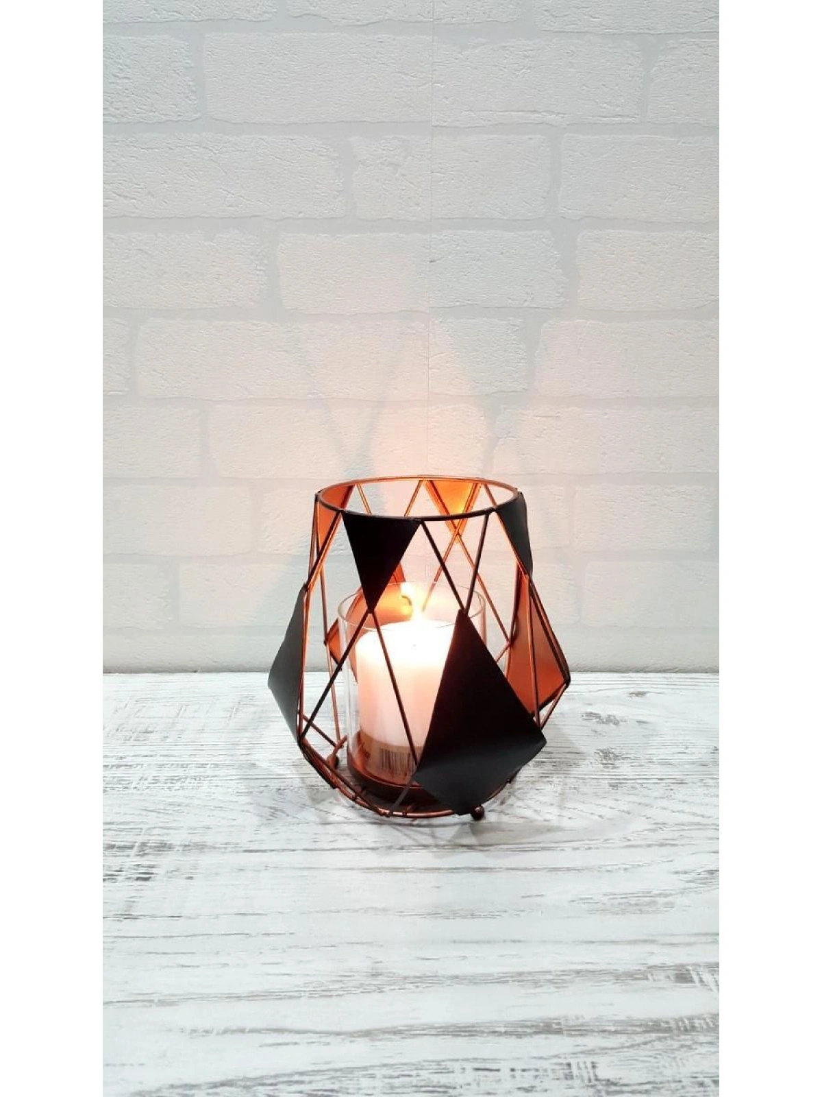 Dekoratif Metal Mumluk Tinetto 18cm