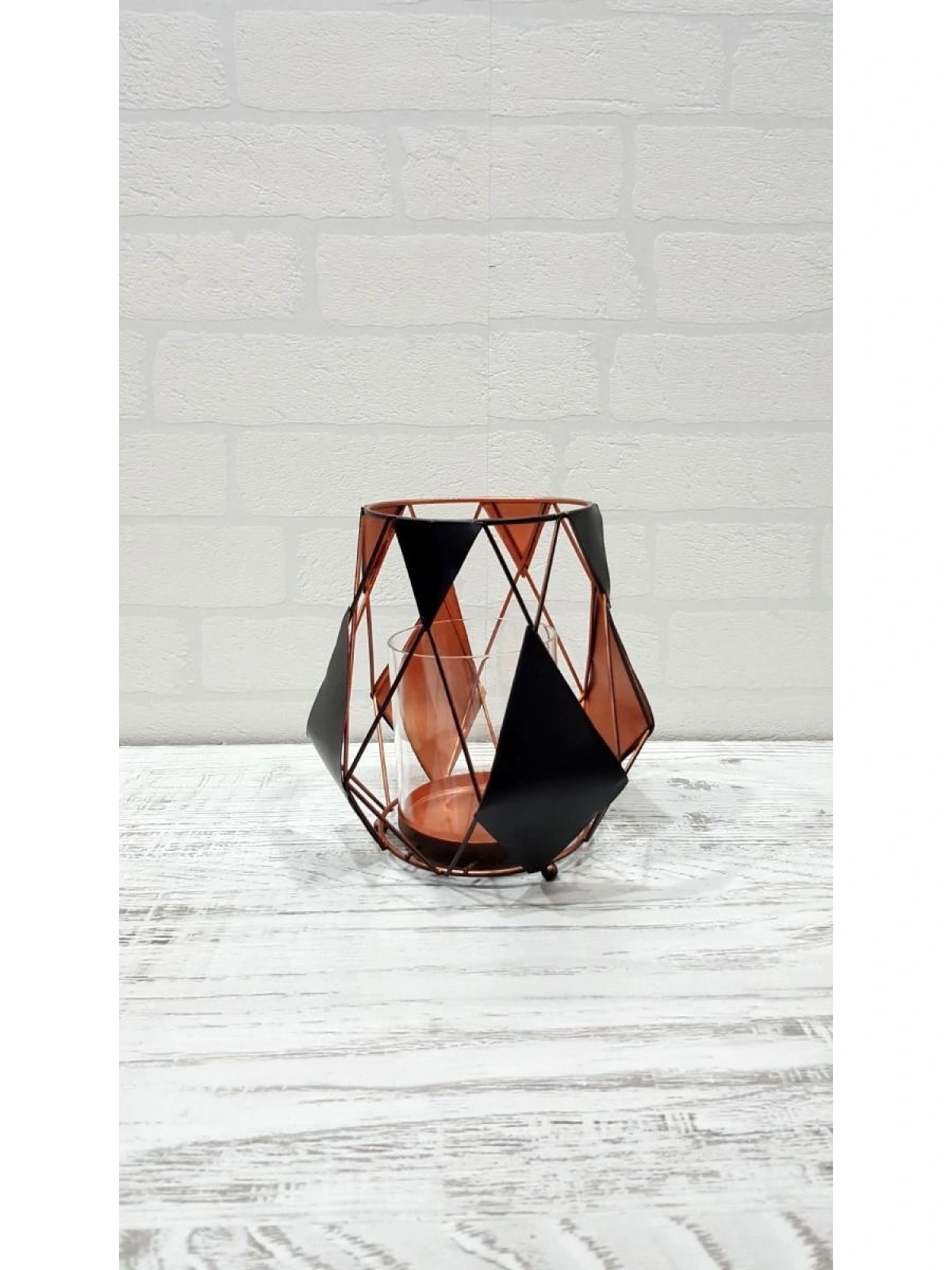 Dekoratif Metal Mumluk Tinetto 18cm