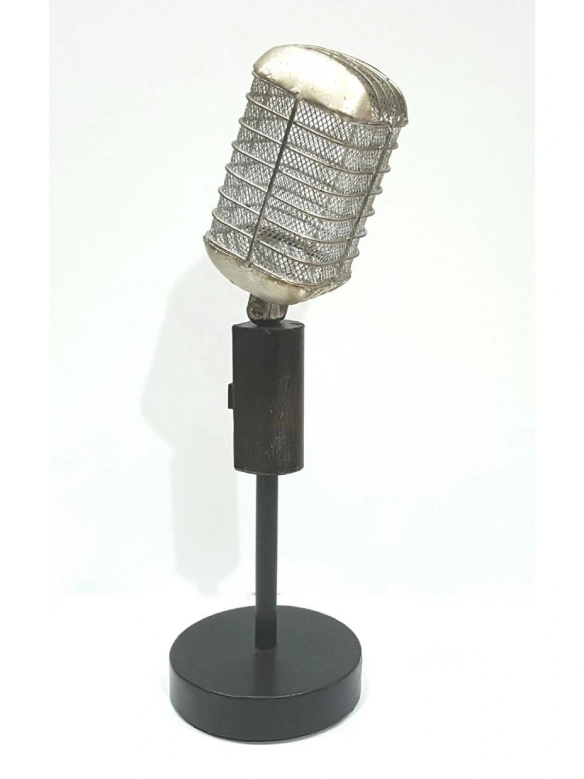 Metal Nostaljik Mikrofon Biblo 37 Cm